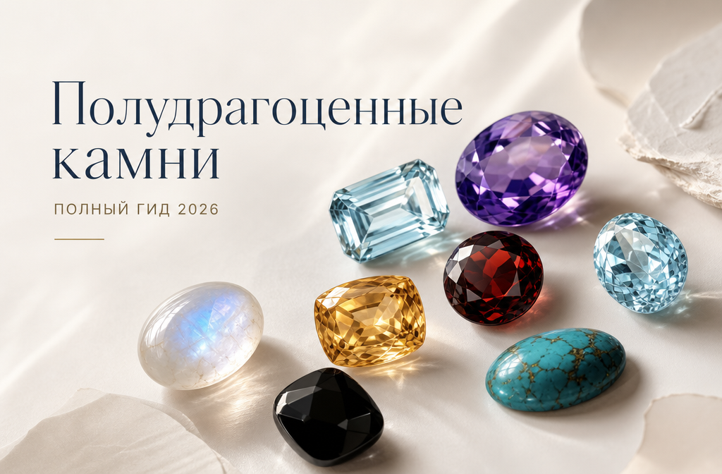 Полудрагоценные камни: полный гид по самоцветам 2026