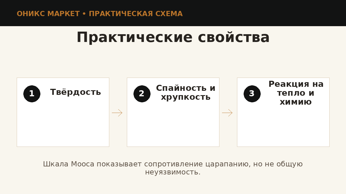 Практические свойства камней